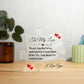 To My Love - Acrylic Puzzle Plaque