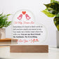 To My Forever Love - Acrylic Heart Plaque