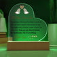 To My Forever Love - Acrylic Heart Plaque