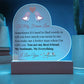To My Forever Love - Acrylic Heart Plaque