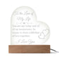 To the Love of my Life - LED acrylic Heart Plaque