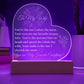 To My Wife - You are my Favorite Everything LED Acrylic Heart