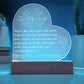 To My Wife - You are my Favorite Everything LED Acrylic Heart