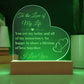 To the Love of my Life - LED acrylic Heart Plaque