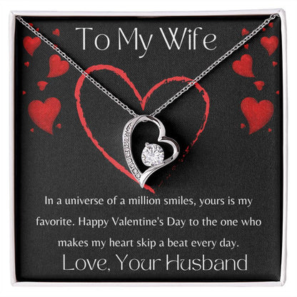 To My Wife - Valentine's Day Forever Love Necklace