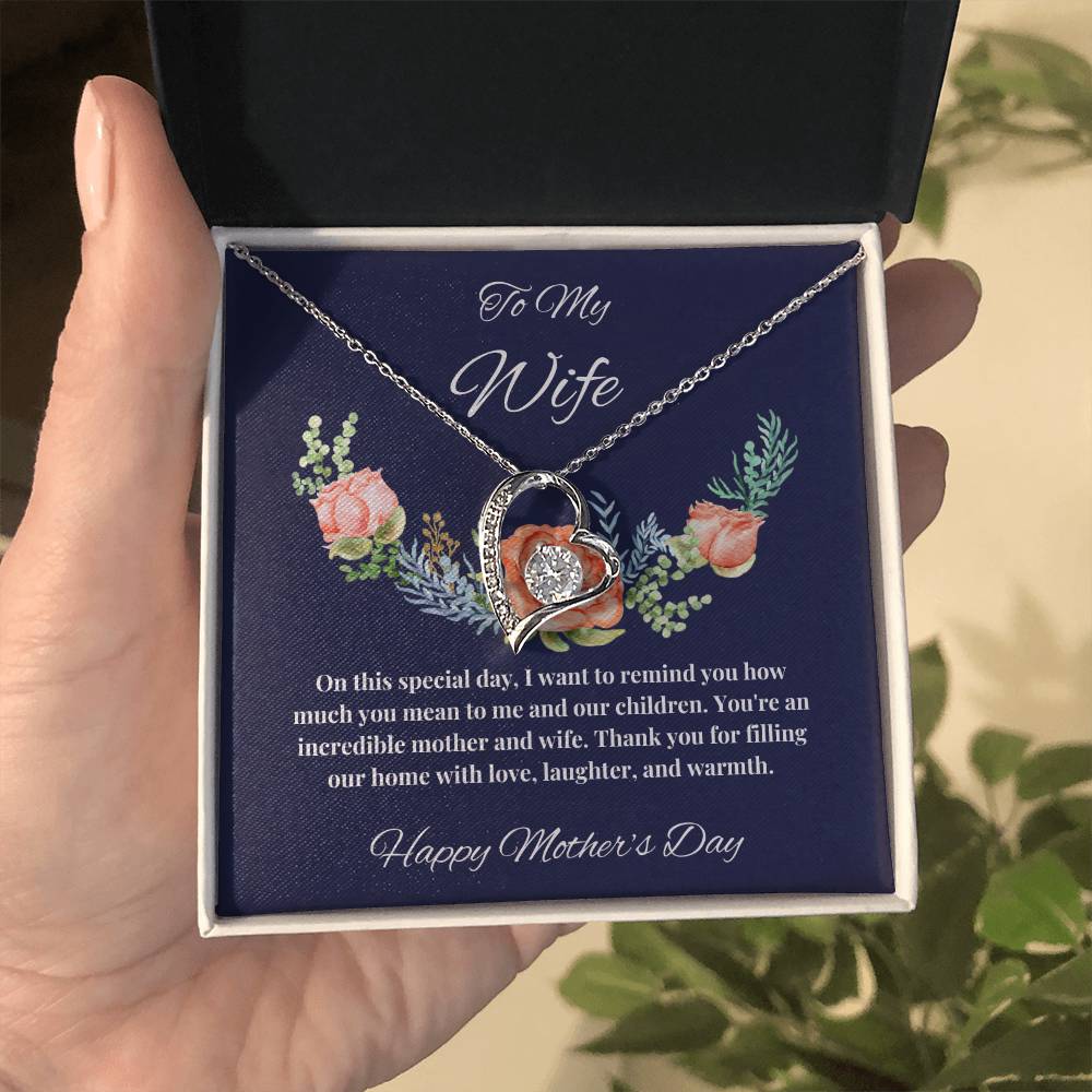 To My Wife - You Mean so much to us Mother's Day Necklace