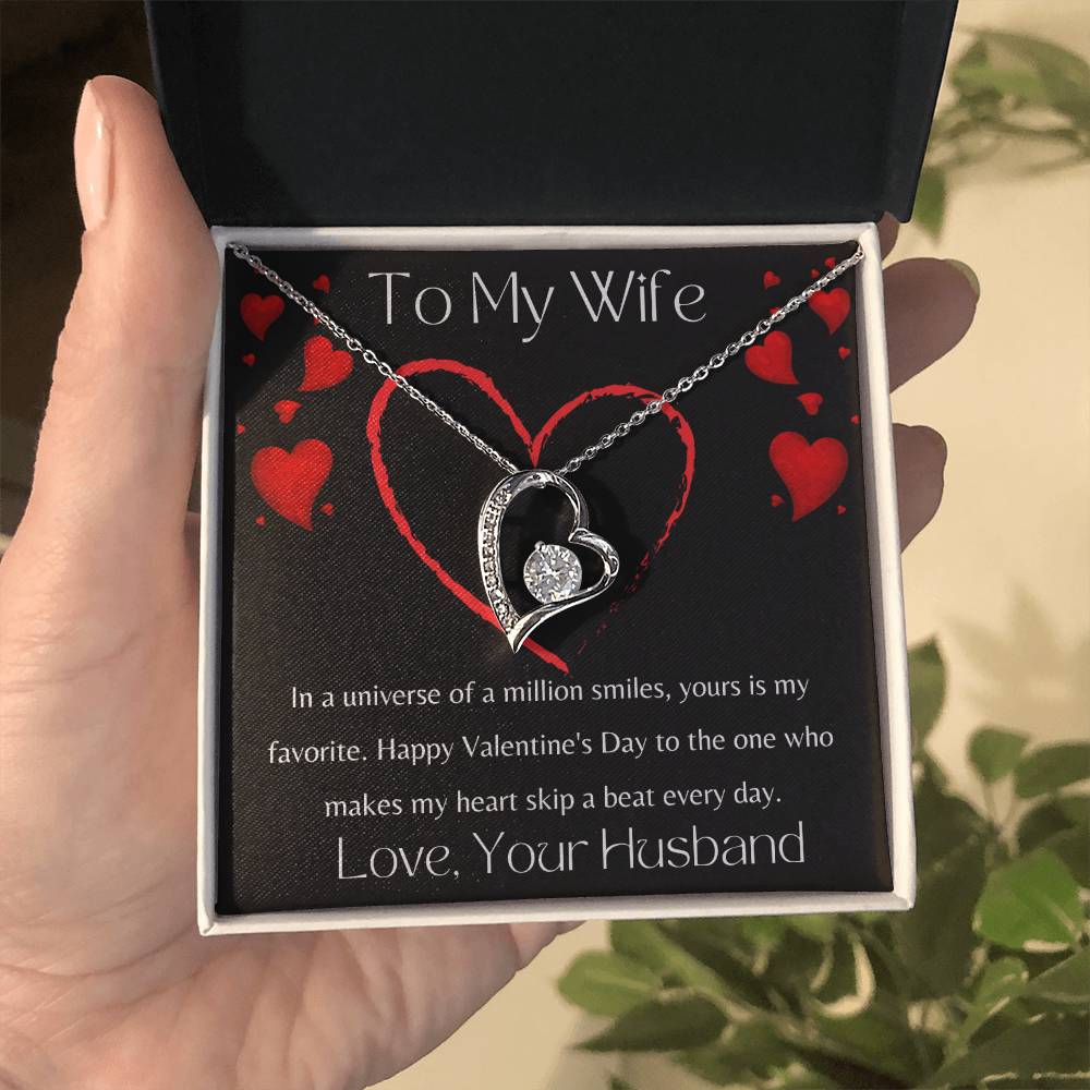 To My Wife - Valentine's Day Forever Love Necklace