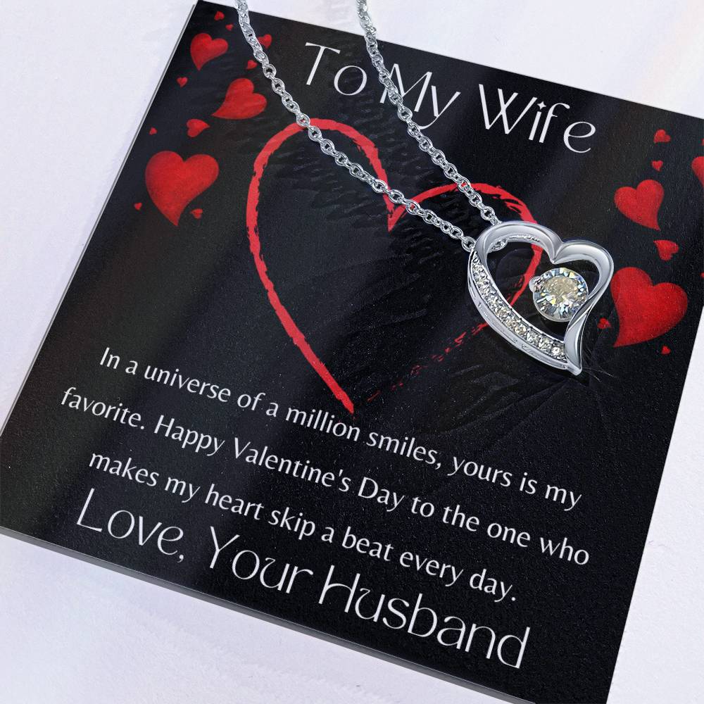 To My Wife - Valentine's Day Forever Love Necklace