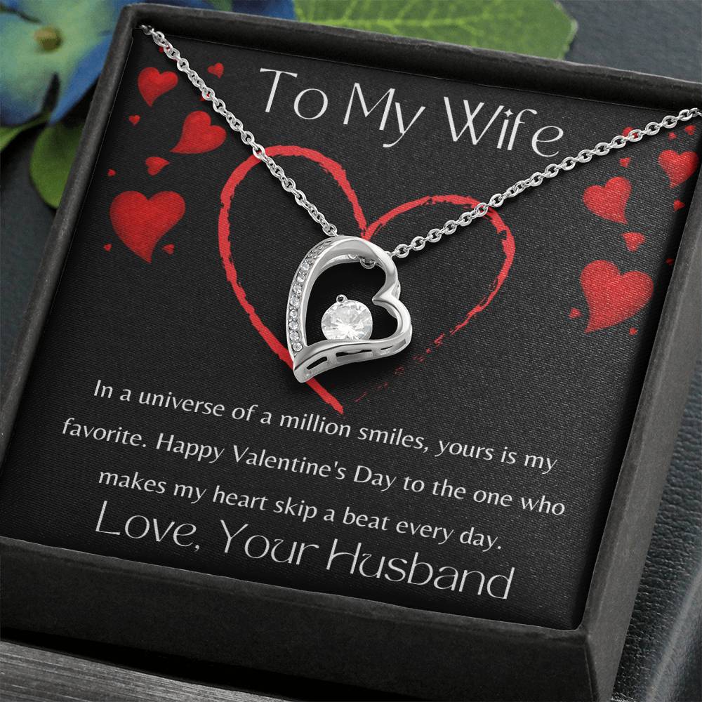 To My Wife - Valentine's Day Forever Love Necklace