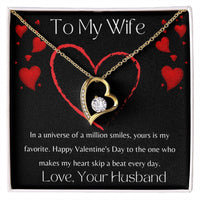 To My Wife - Valentine's Day Forever Love Necklace