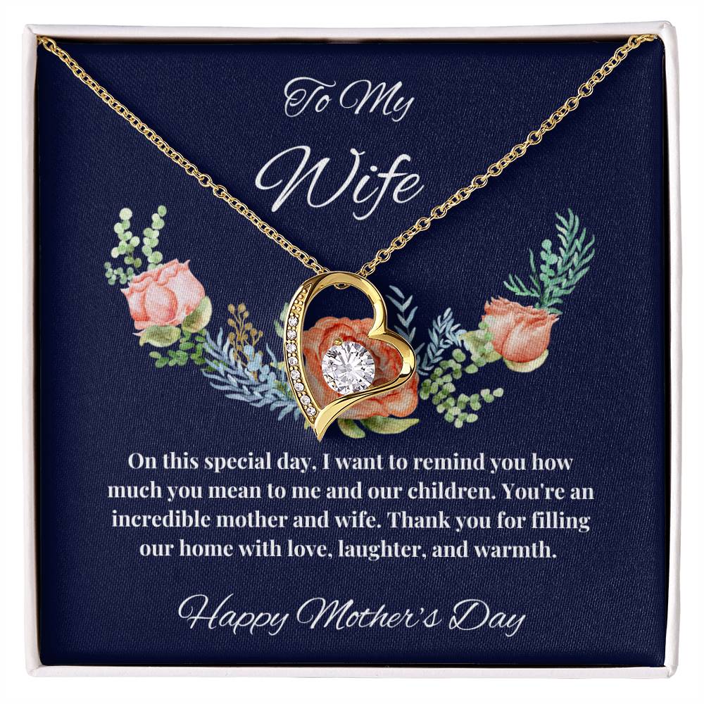 To My Wife - You Mean so much to us Mother's Day Necklace