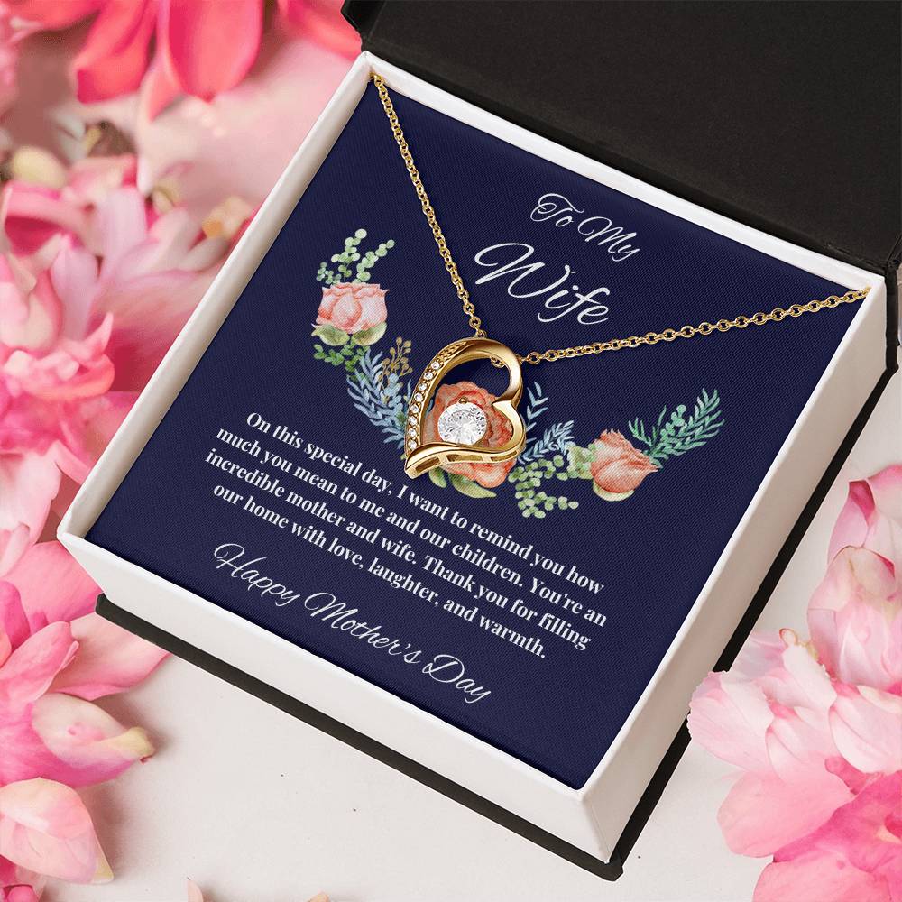 To My Wife - You Mean so much to us Mother's Day Necklace