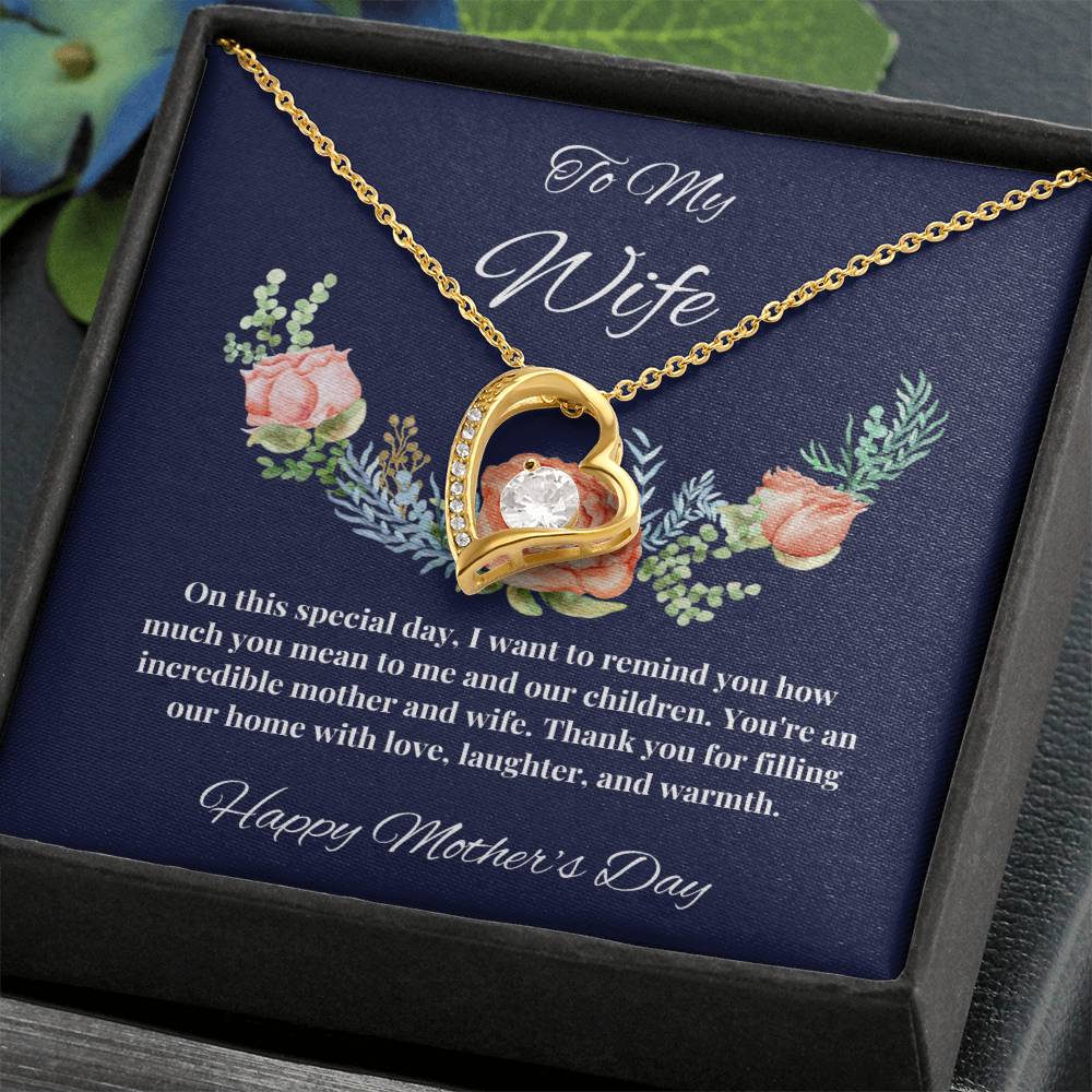 To My Wife - You Mean so much to us Mother's Day Necklace