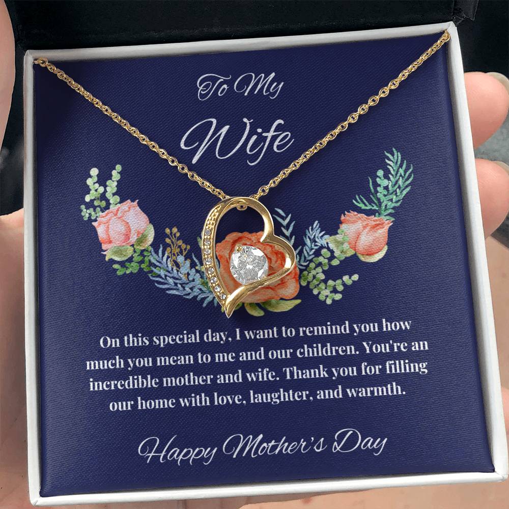 To My Wife - You Mean so much to us Mother's Day Necklace