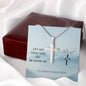 Let all that you do be done in CHRIST cross necklace