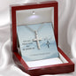 Let all that you do be done in CHRIST cross necklace