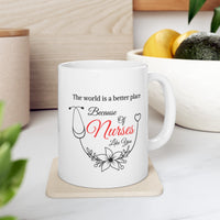 Load image into Gallery viewer, Because of Nurses Like You Coffee Mug
