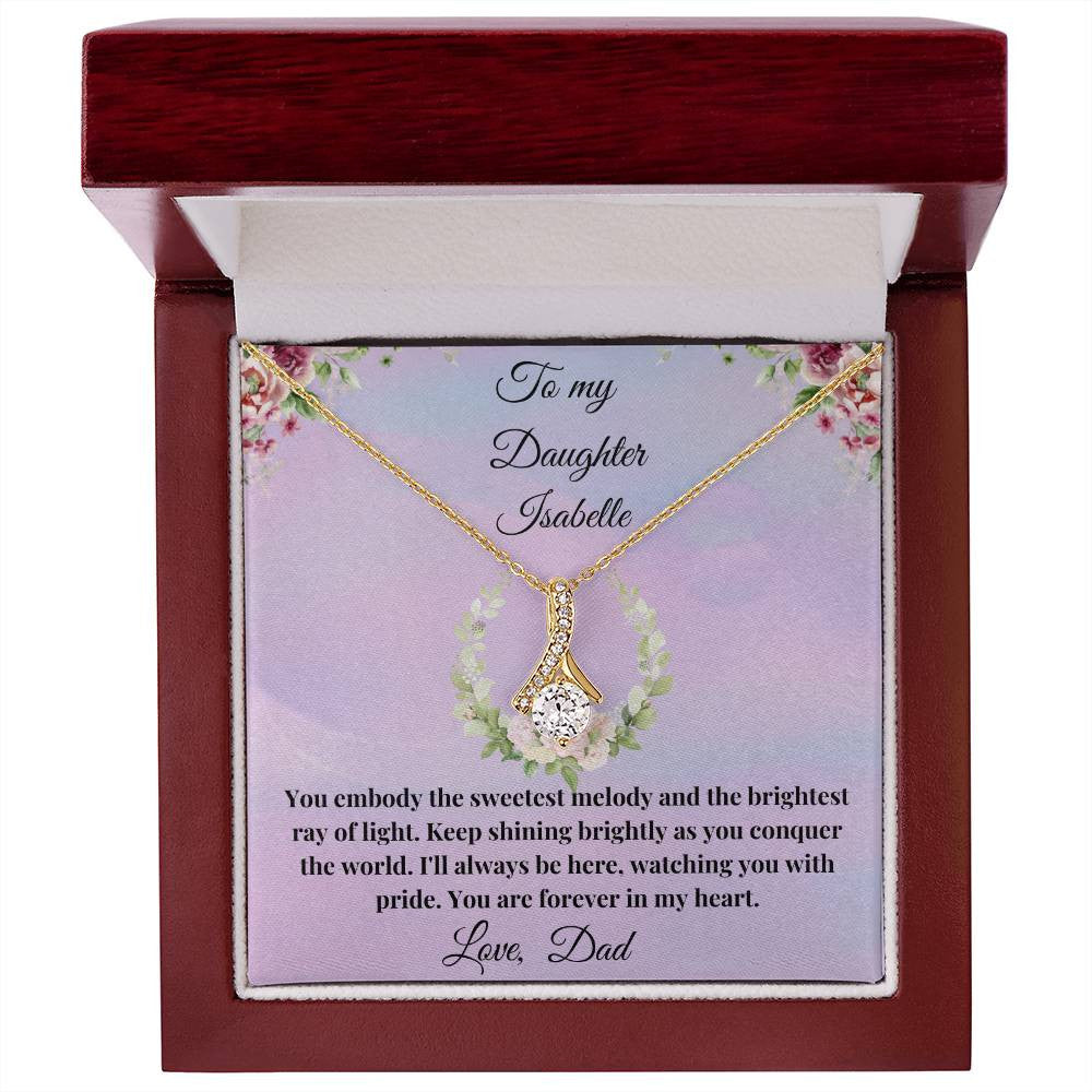 To My Daughter - Keep Shining Brightly Necklace